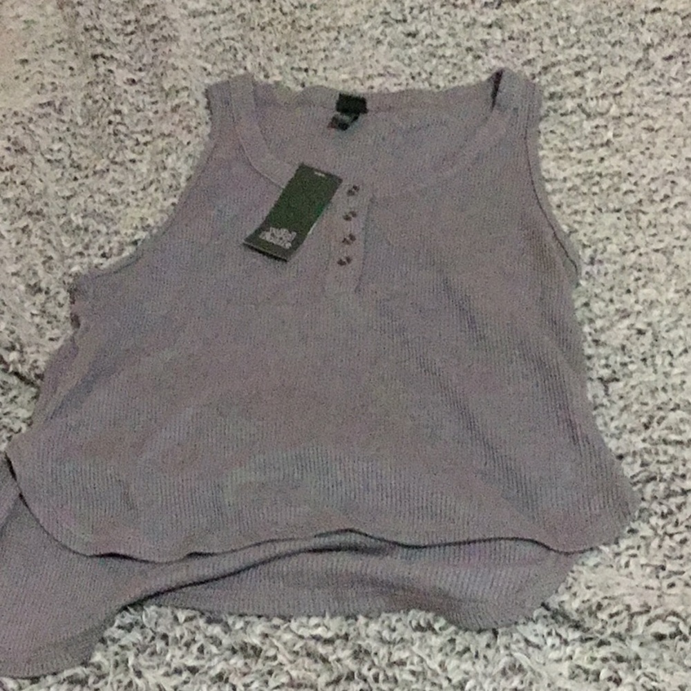 Cute grey tank top
